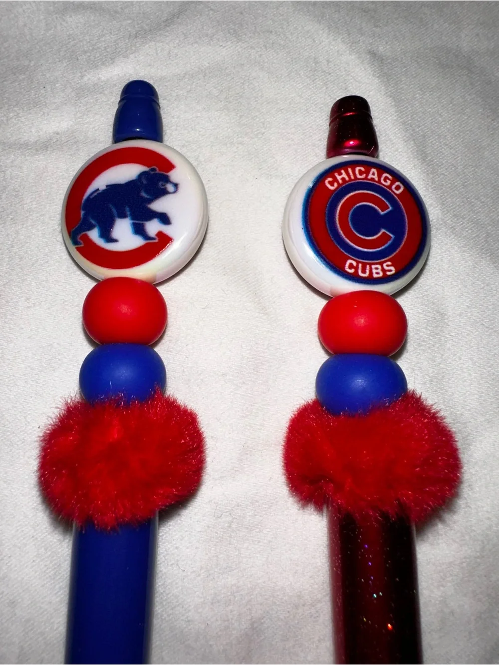 Chicago Cubs Red & Blue Novelty Pens - Team Logo Decorative Ballpoint